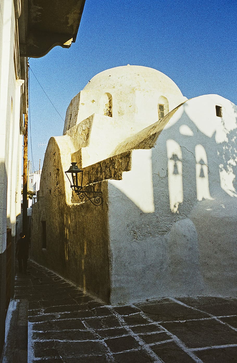 greece, ios, greek island, chapel, church, morning sun, somaia, HD wallpaper