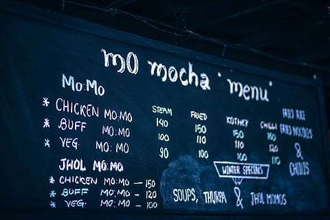 selective focus photography of Mo Mocha Menu board, Mo Mocha menu board HD wallpaper