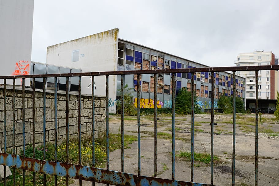 Construction, Old, Architecture, Home, fence, le havre, france HD wallpaper