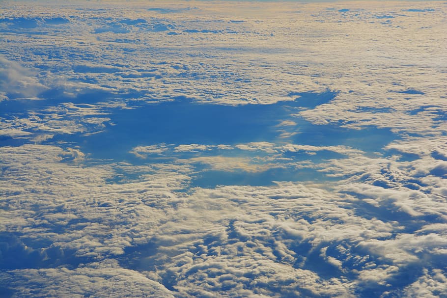 clouds, sky, blue, sky clouds, blue sky clouds, nature, cloudy HD wallpaper