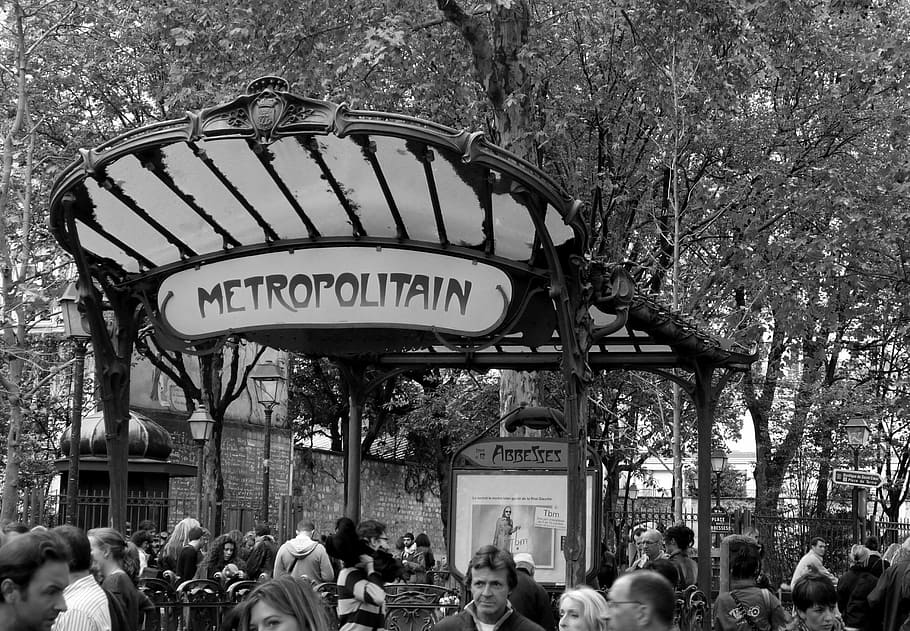 Metropolitan, Metro, Paris, abesses, capital, public transport HD wallpaper