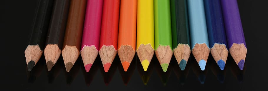 assorted-color pencils, Colour Pencils, Paint, Colored Pencils, HD wallpaper