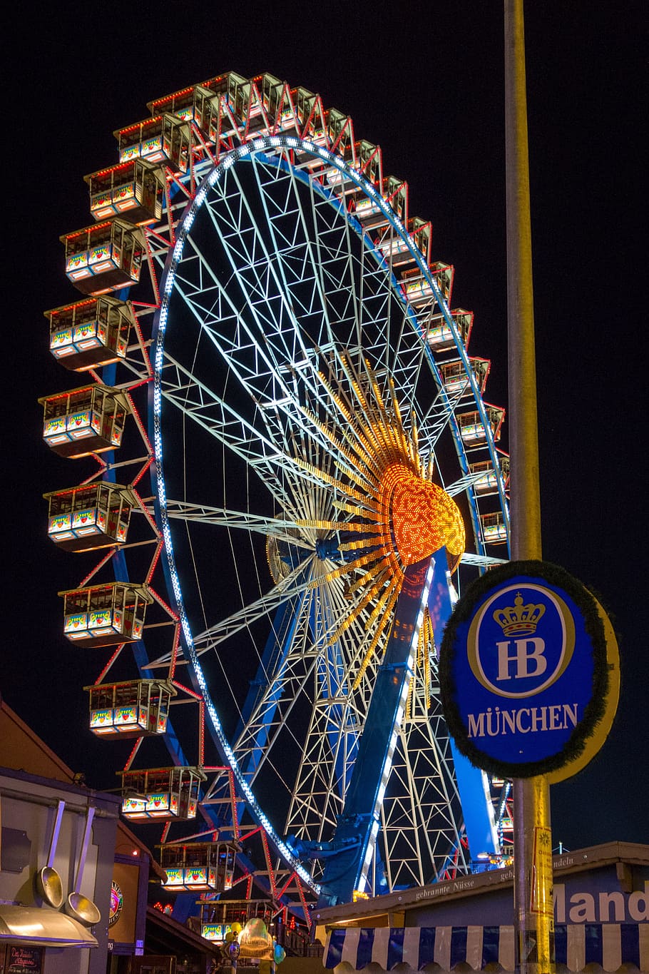 Oktoberfest, Ferris Wheel, september, ride, folk festival, bavaria, HD wallpaper