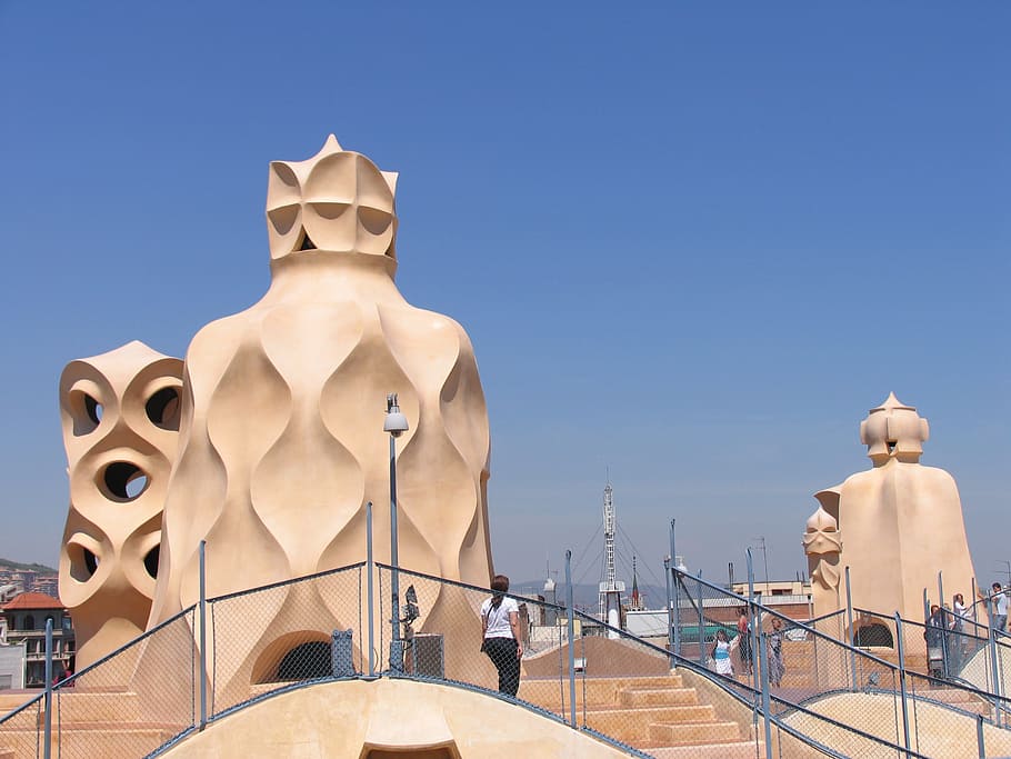 barcelona, gaudi, spain, guell, architecture, park, mosaic