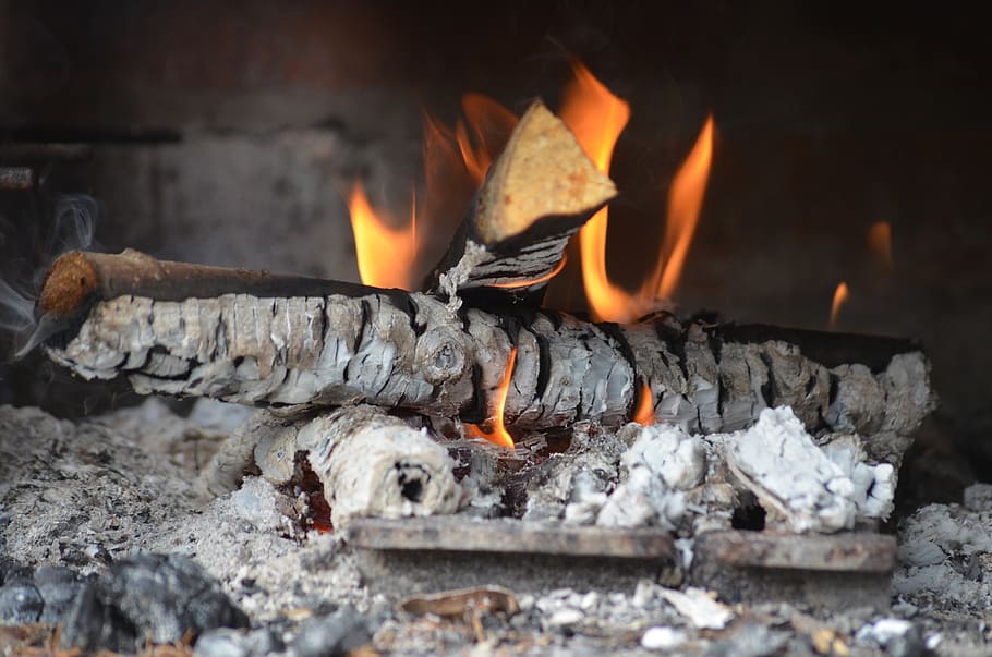 fire, embers, campfire, burning, flame, fire - natural phenomenon HD wallpaper