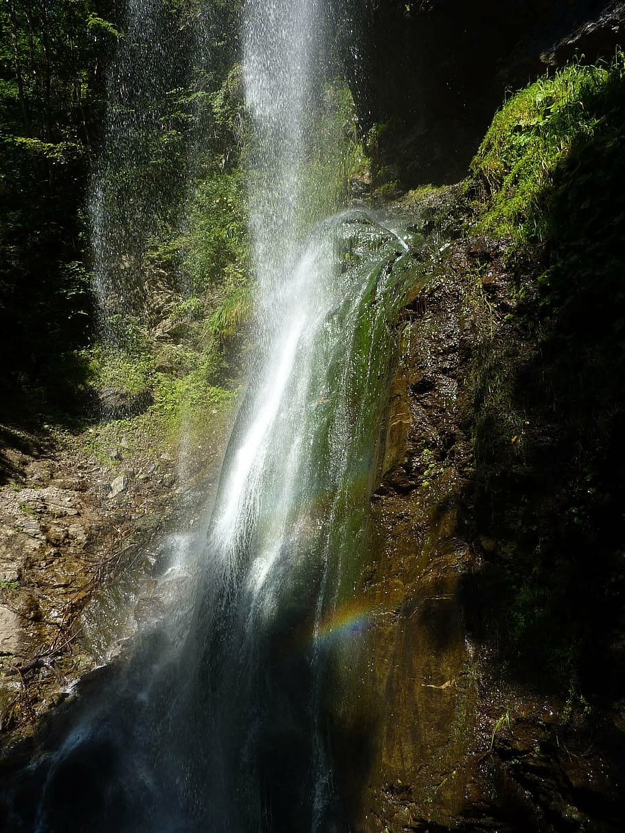 finsterbach, waterfall, carinthia, scenics - nature, beauty in nature HD wallpaper
