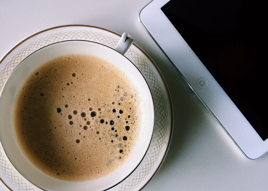 coffee, espresso, cafe, frothy, breakfast, morning, food and drink HD wallpaper