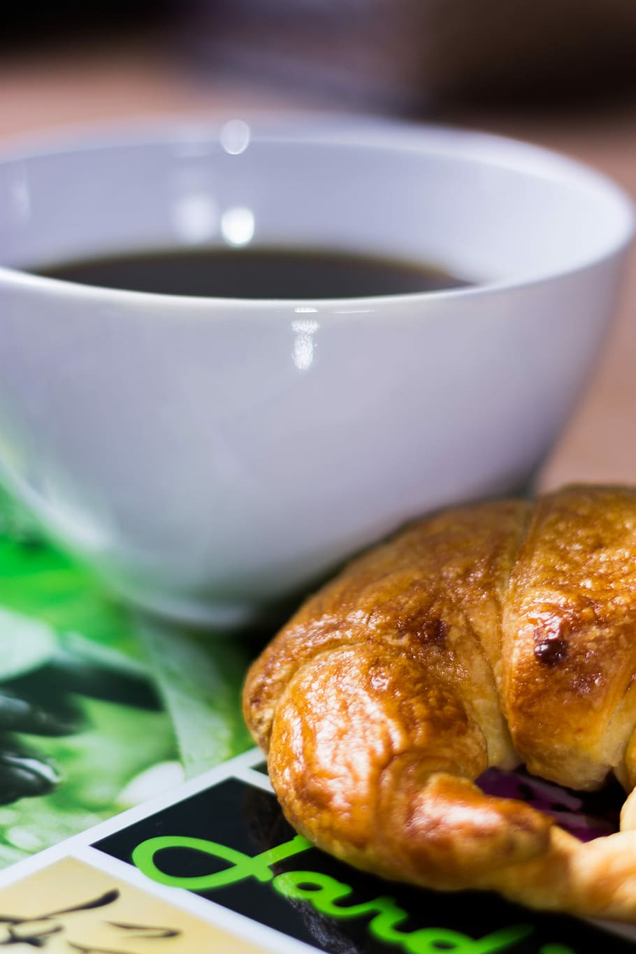 Small, Lunch, Crescent, Coffee, small lunch, coffee break, bakery HD wallpaper