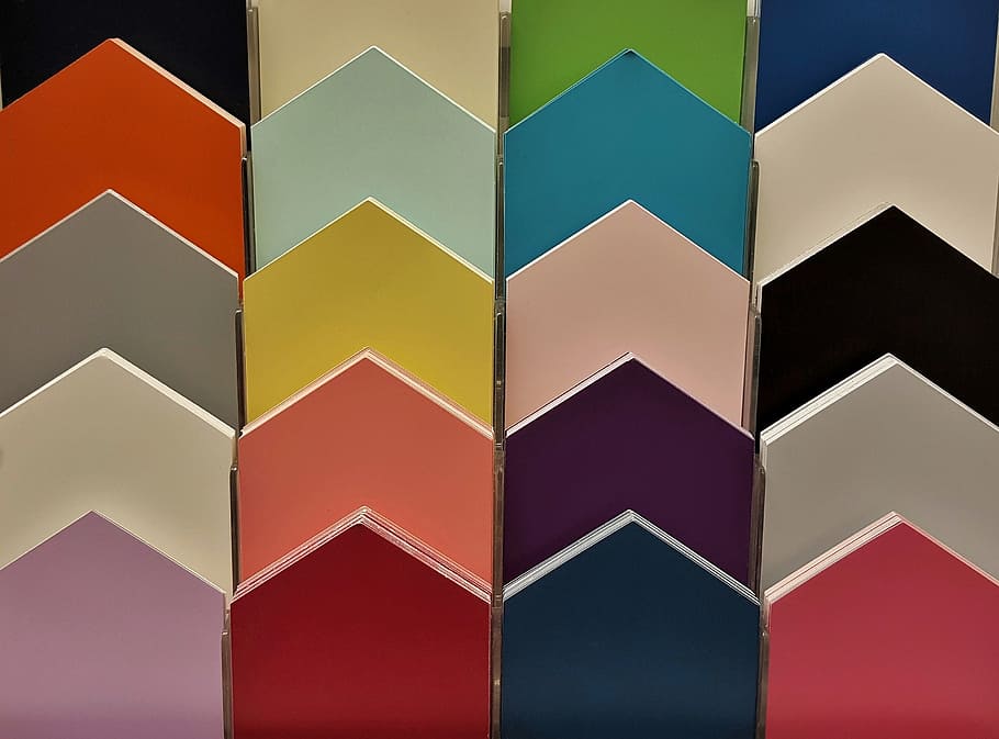 closeup photo of assorted-color organizer, Colors, Colorful, Board, HD wallpaper
