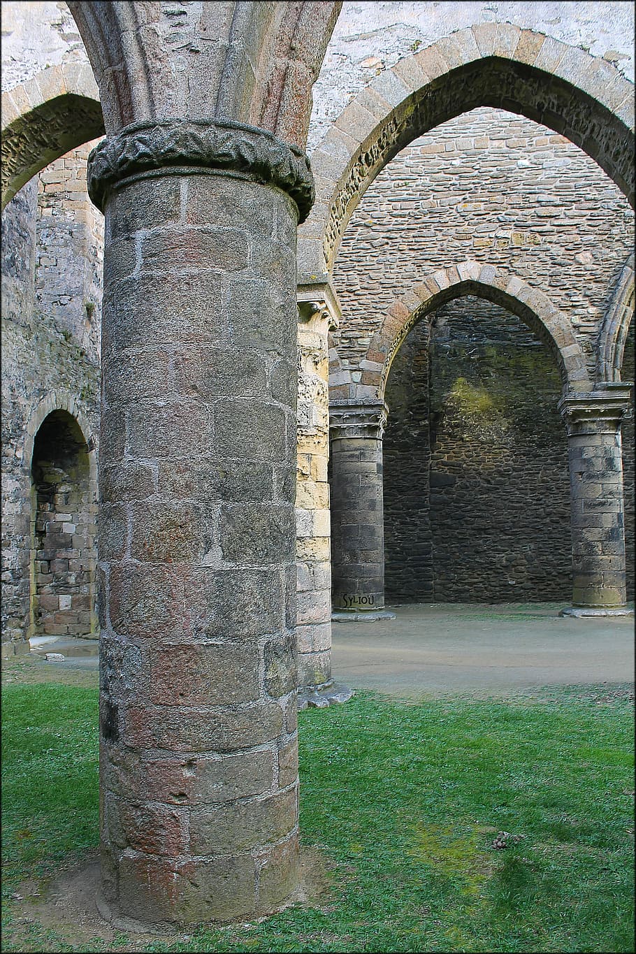 Abbey, Column, Ruins, Architecture, site, old, ancient, building HD wallpaper