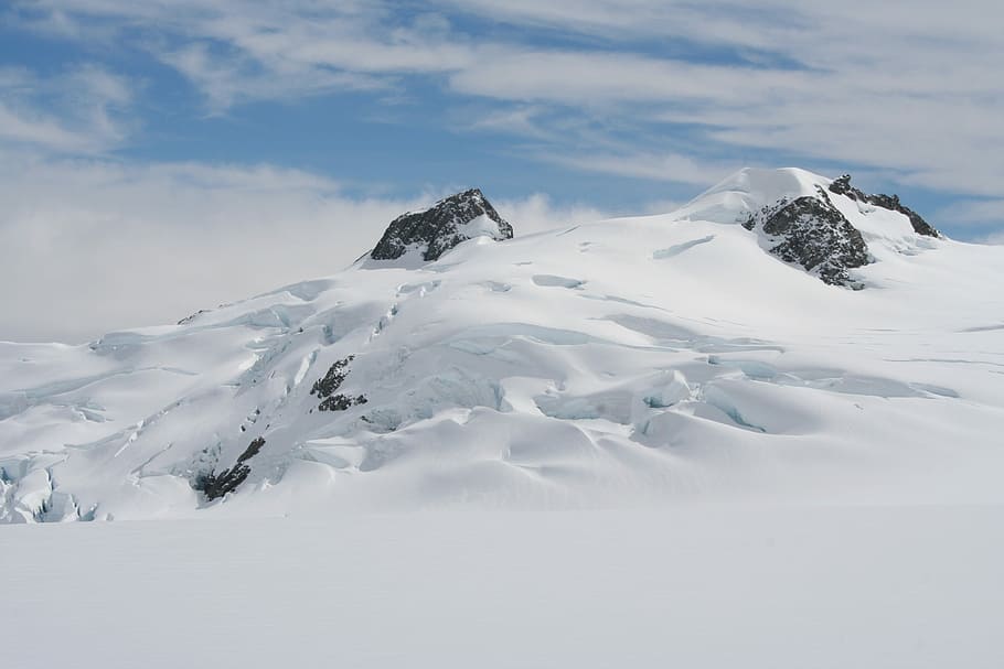 Mountain, Snow, Landscape, Nature, winter, cold, sky, environment HD wallpaper