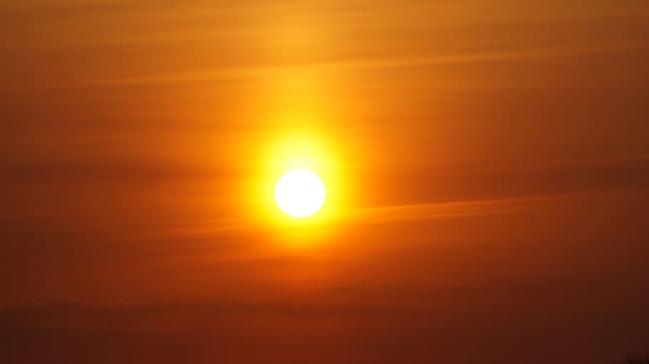 sun, sunset, twilight, clouds, summer, sky, beauty in nature HD wallpaper