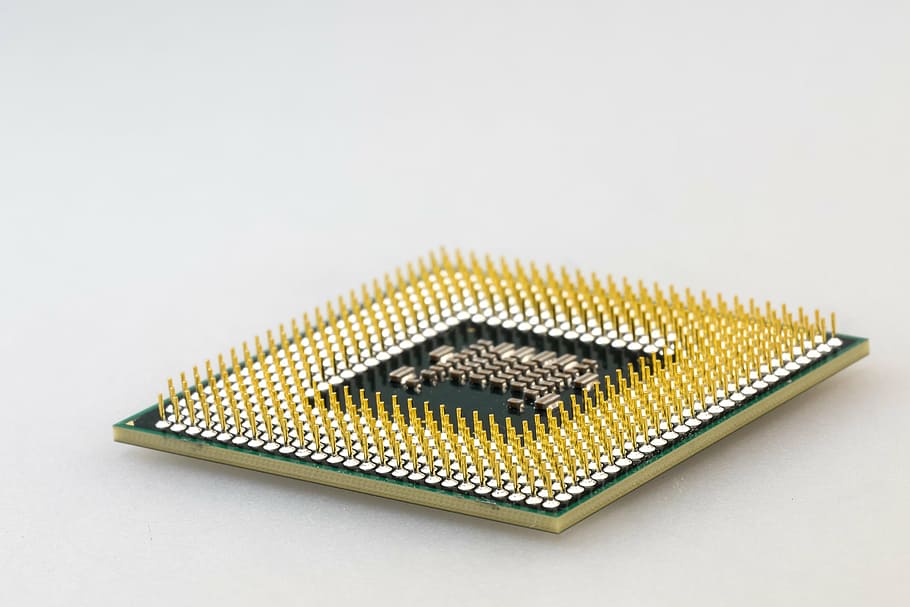 computer processor unit, cpu, macro, pen, pin, electronics HD wallpaper