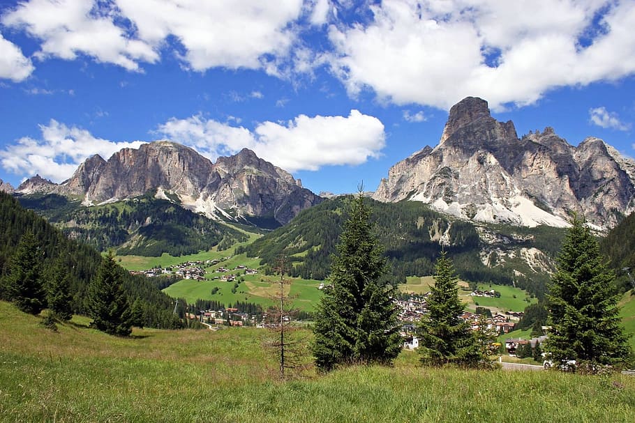 mountain, nature, panoramic, top, landscape, alps, dolomites HD wallpaper