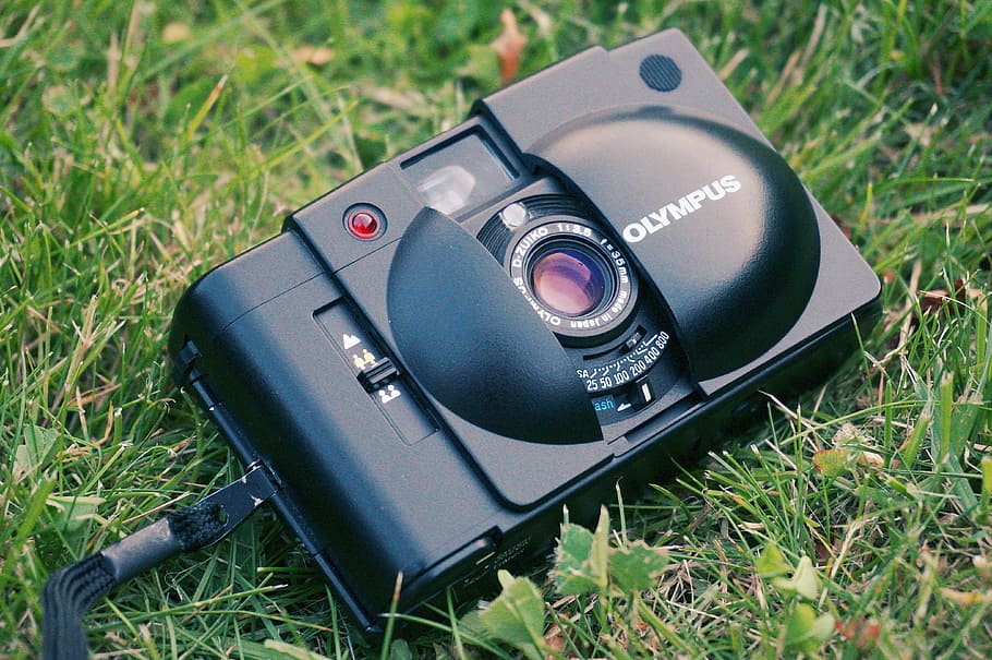 digital, camera, lens, photography, green, grass, technology HD wallpaper