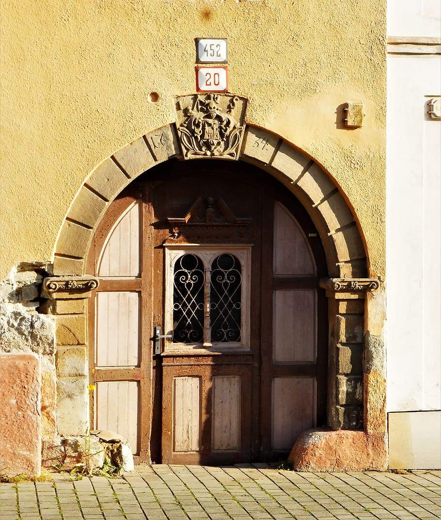 architecture, house, threshold, entry, door, facade, wall, wood HD wallpaper