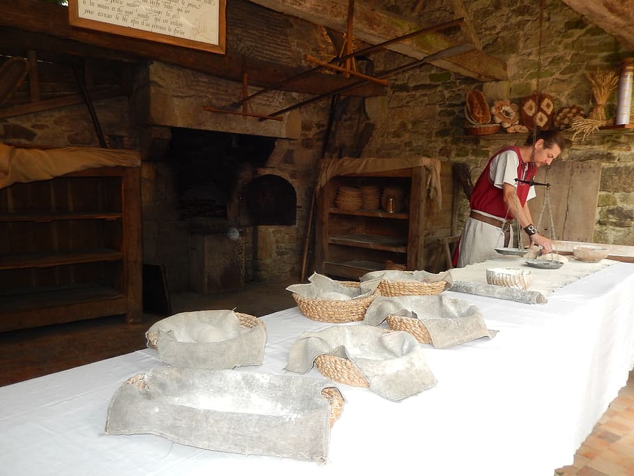 boulanger, bread, homemade, real people, one person, standing HD wallpaper