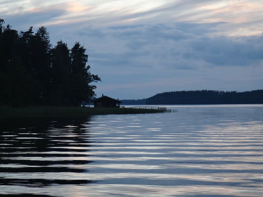 finland, summer, lake, nature, water, landscape, forest, tree HD wallpaper