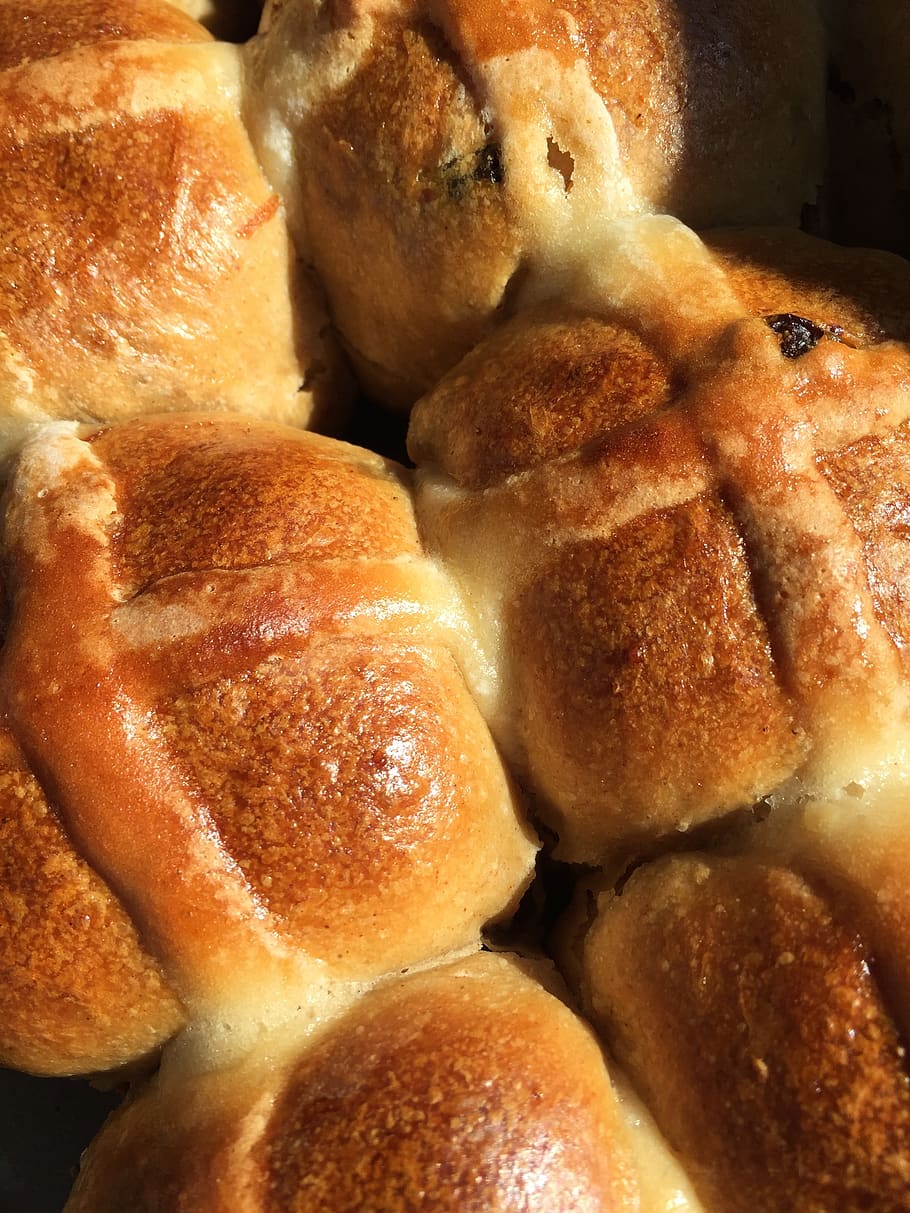 bakery, hot cross buns, rolls, baked, easter, holiday, symbol HD wallpaper