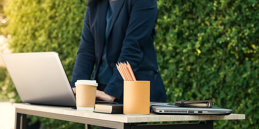 marketing, coffee, space, laptop, business, computer, job, outdoors HD wallpaper