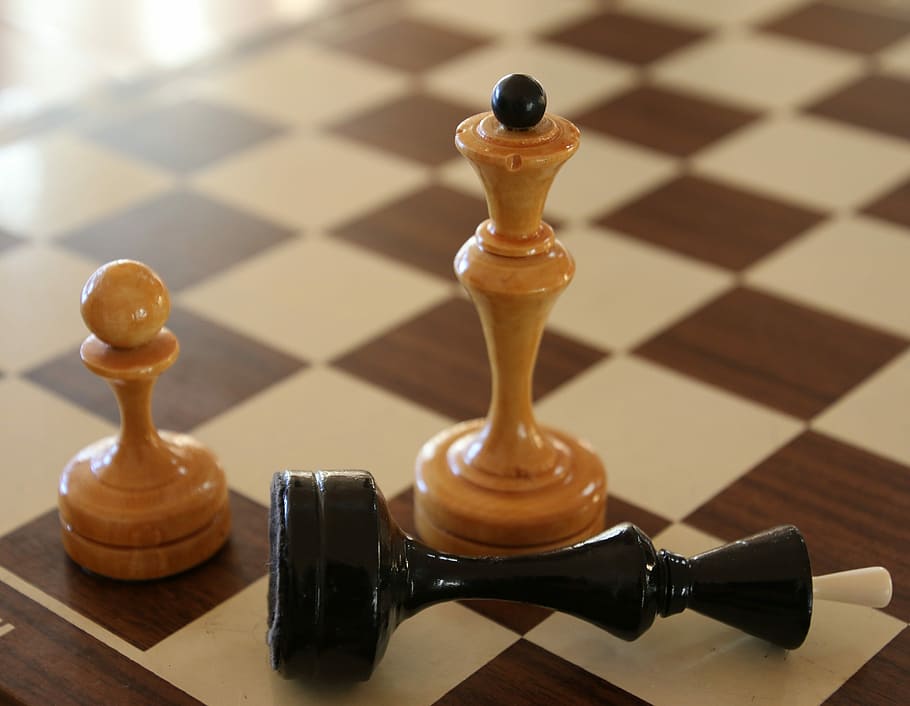 Chess, Match, Win, Lose, Duel, War, king, queen, strategy, chess Board, HD wallpaper