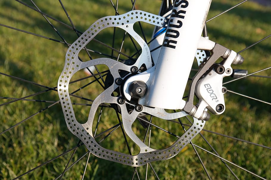 Disc Brake, Bike, Wheel, Rim, metal, braking device, avid elixir 5