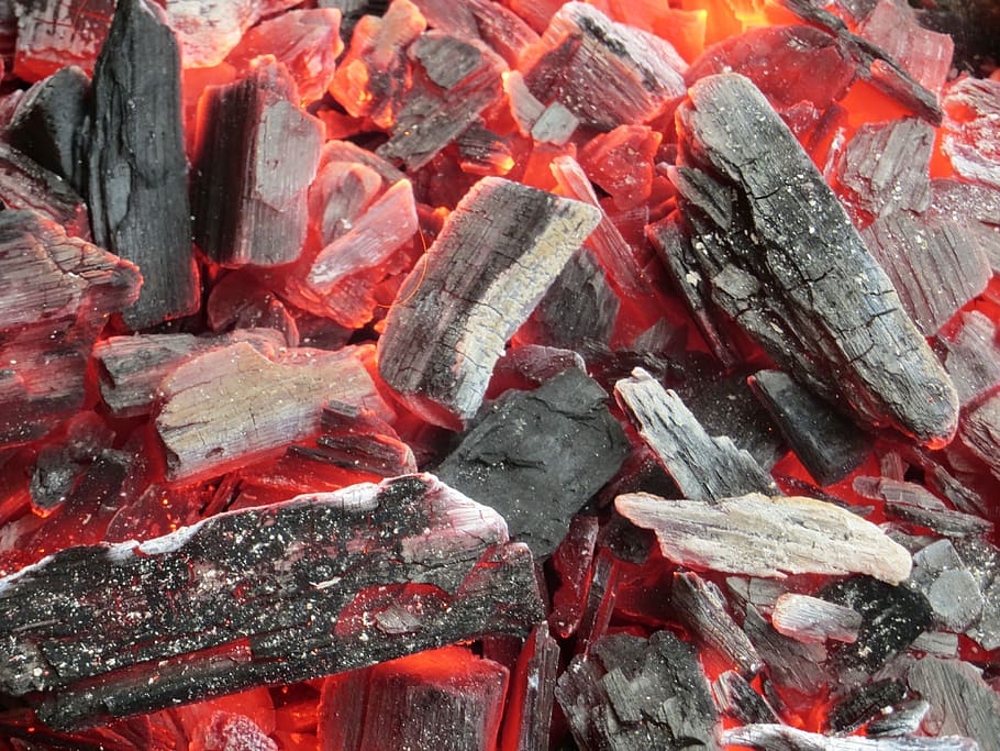 Fire, Carbon, Grill, Hot, Barbecue, Heat, embers, burn, charcoal HD wallpaper