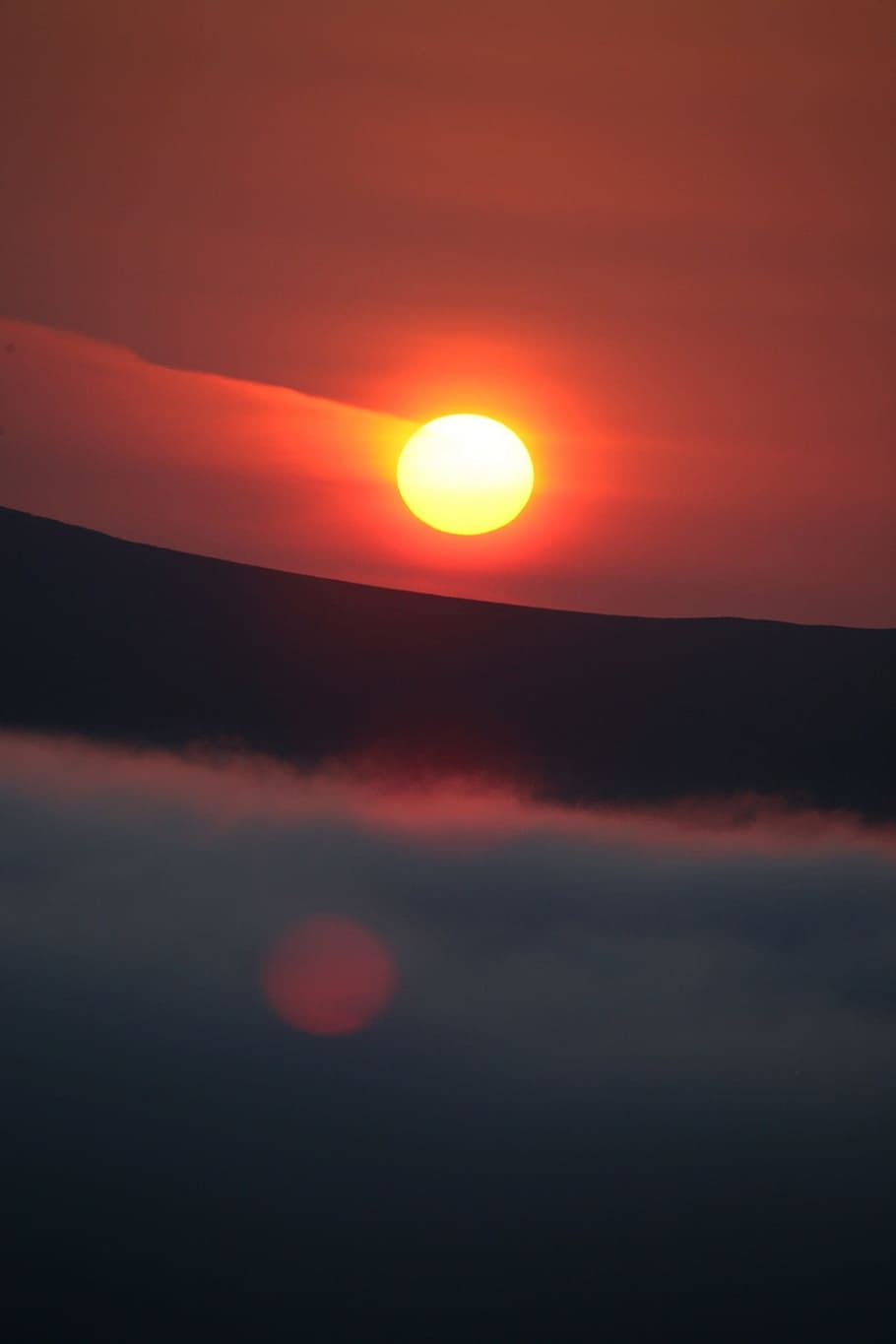volcano, sunset, evening, mountains, kamchatka, peninsula, landscape HD wallpaper