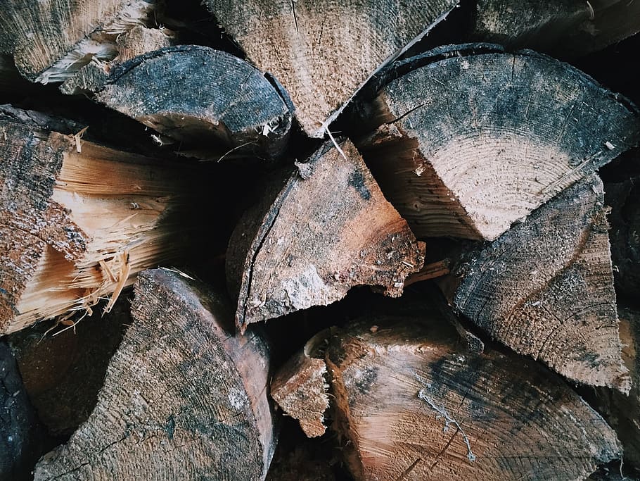 bark, cut, industry, log, logs, lumber, outdoors, sharp, texture HD wallpaper