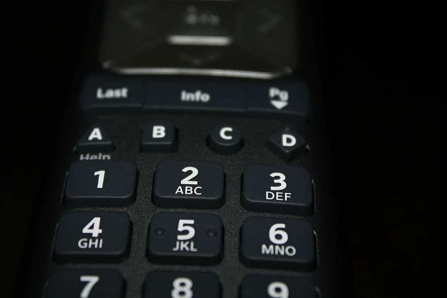 remote, control, television, black, numbers, technology, communication HD wallpaper