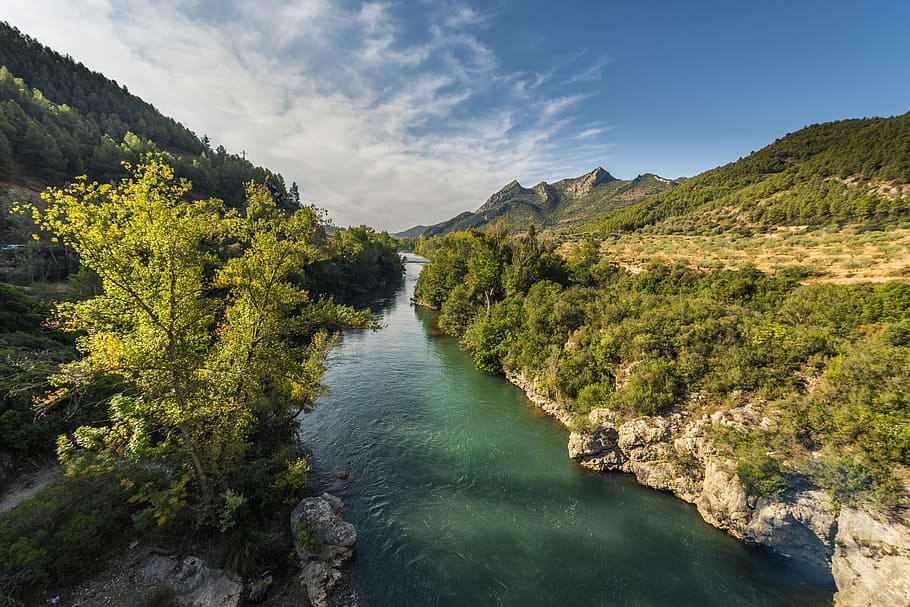 Landscape, Mountains, River, Nature, mountain river, water HD wallpaper
