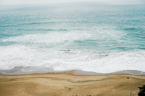 beach, daylight, landscape, ocean, outdoors, sand, scenic, sea HD wallpaper