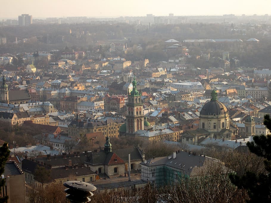 ukraine, lviv, center, architecture, building exterior, built structure