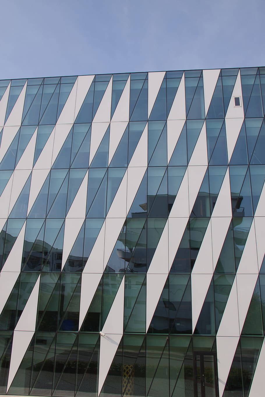 glass, pattern, rectangles, mirroring, spejlflade, glass house HD wallpaper