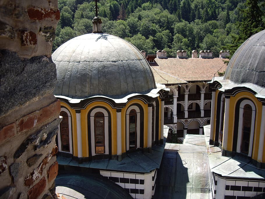 Monastery, Church, Mountain, architecture, dome, history, built structure HD wallpaper