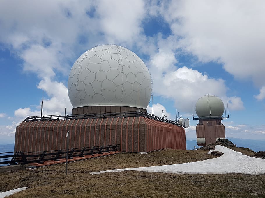 Sky, Clouds, Snow, Military, Monitoring, koralpe, speikboden, HD wallpaper