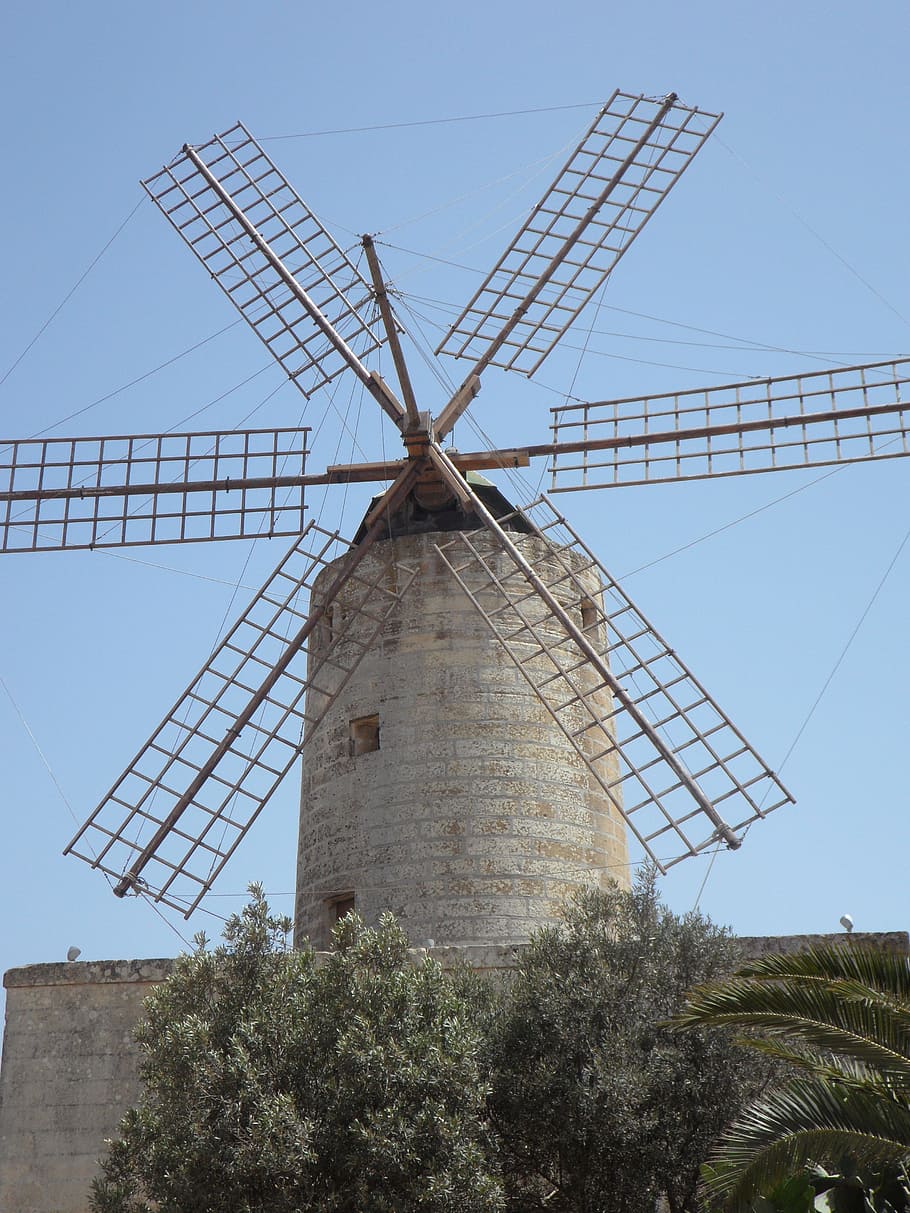 Windmill, Wing, wind power, wind turbine, alternative energy HD wallpaper