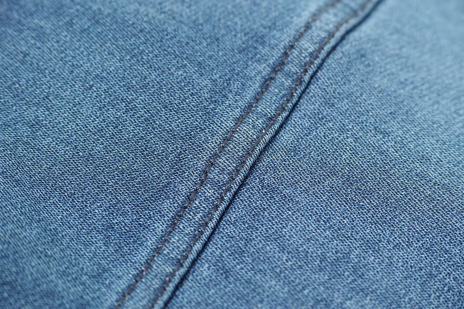 blue, denim, sewing, fabric, textile, macro, detail, cotton HD wallpaper