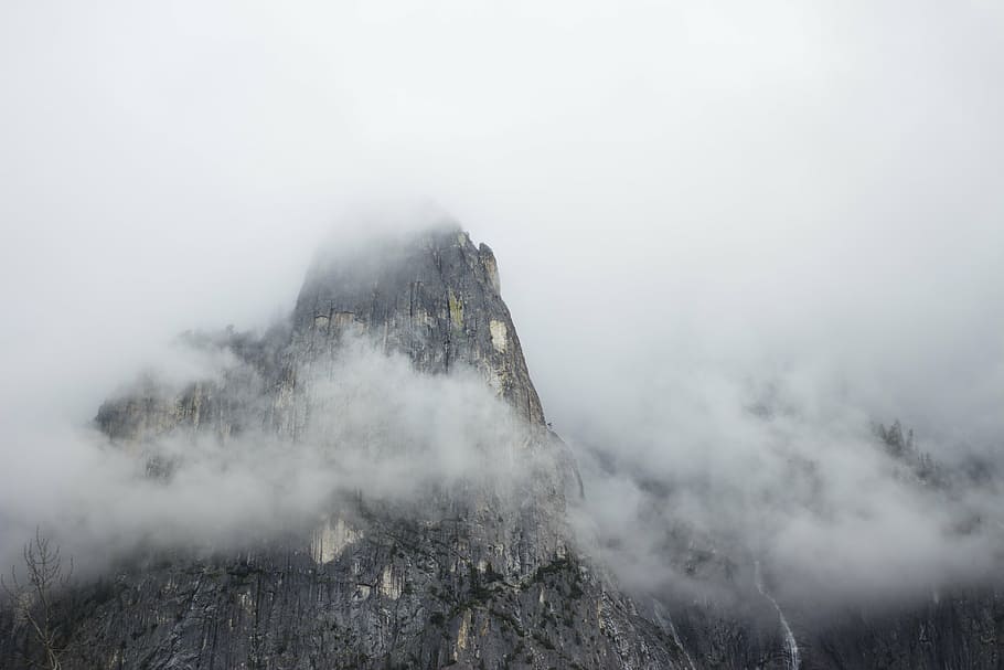 fog, mountain, rocky mountain, scenics - nature, beauty in nature HD wallpaper
