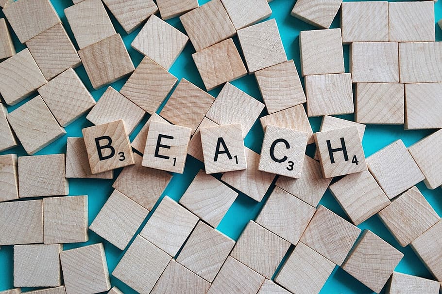 Beach, Location, Summer, Vacation, Sand, ocean, text, toy block HD wallpaper