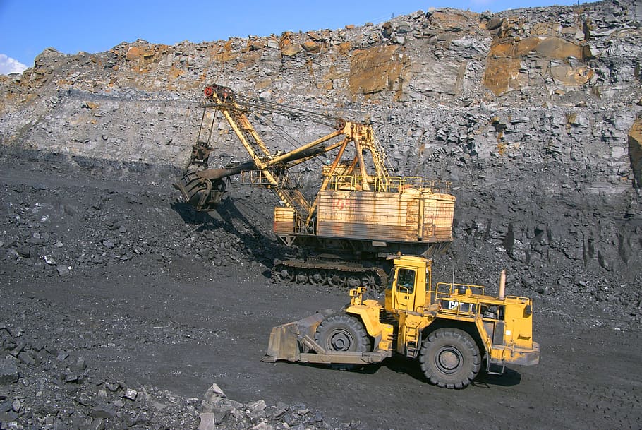 Coal Mining, Gigantic, Proportions, gigantic proportions, work, HD wallpaper