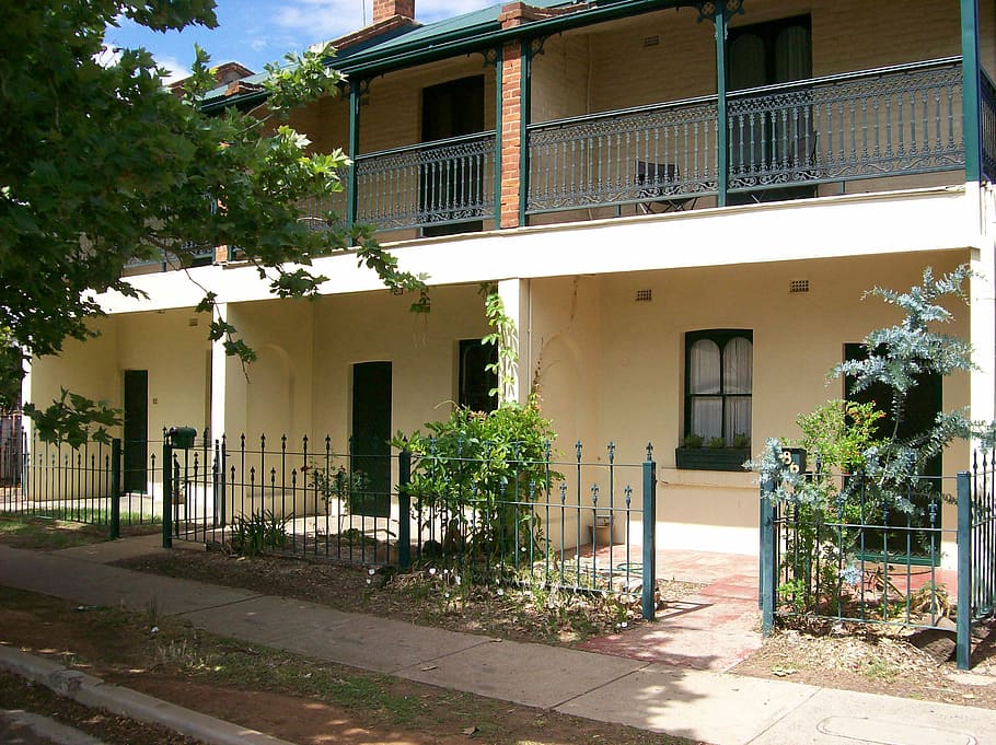 Victorian Terraces in Dubbo, New South Wales, Australia, building, HD wallpaper