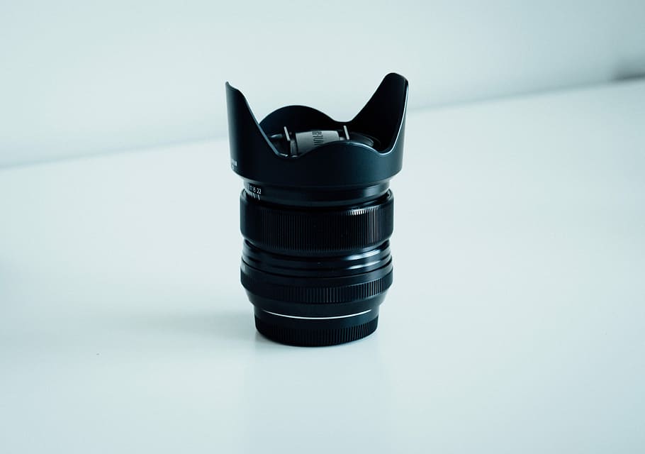 close-up photography of DSLR camera lens, black DSLR camera zoom lens HD wallpaper