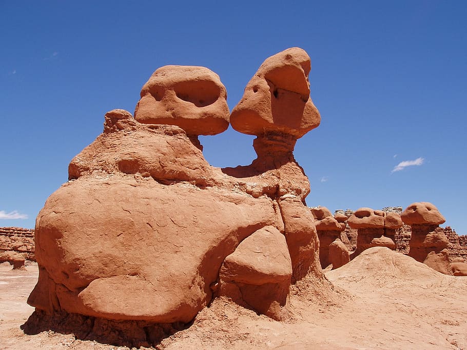 utah, desert, landscape, solid, rock, rock formation, rock - object HD wallpaper