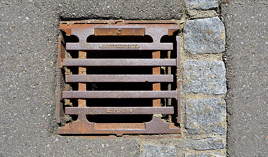 Texture, Shaft, Lid, Road, Structure, metal, steel grid, background HD wallpaper