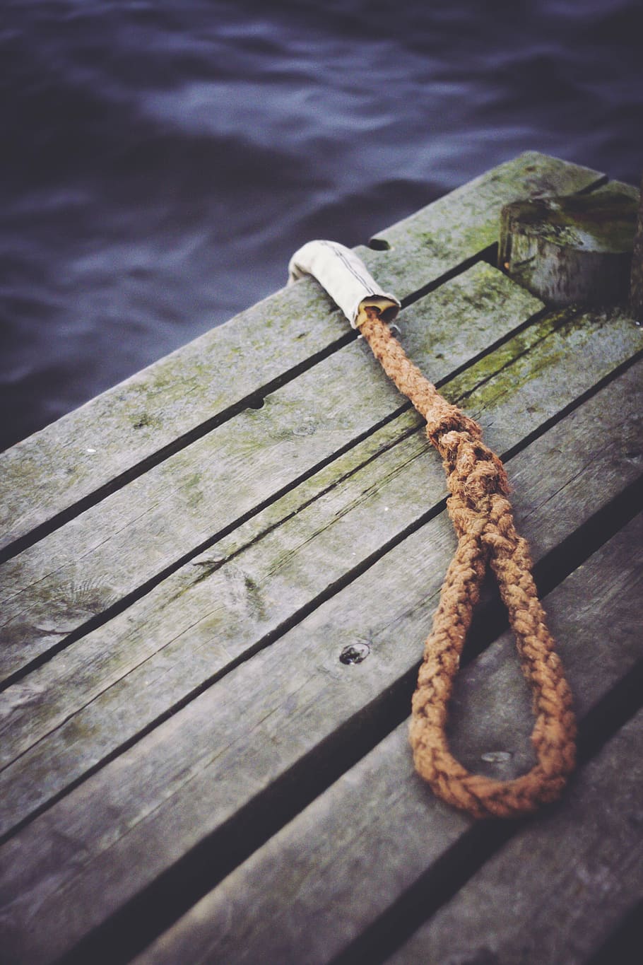 rope, sea, ocean, wood - material, no people, close-up, metal HD wallpaper