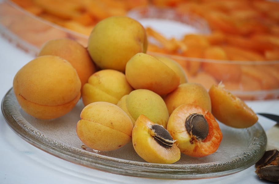 apricots, fruit, orange, pips, sliced, drying, food, food and drink HD wallpaper