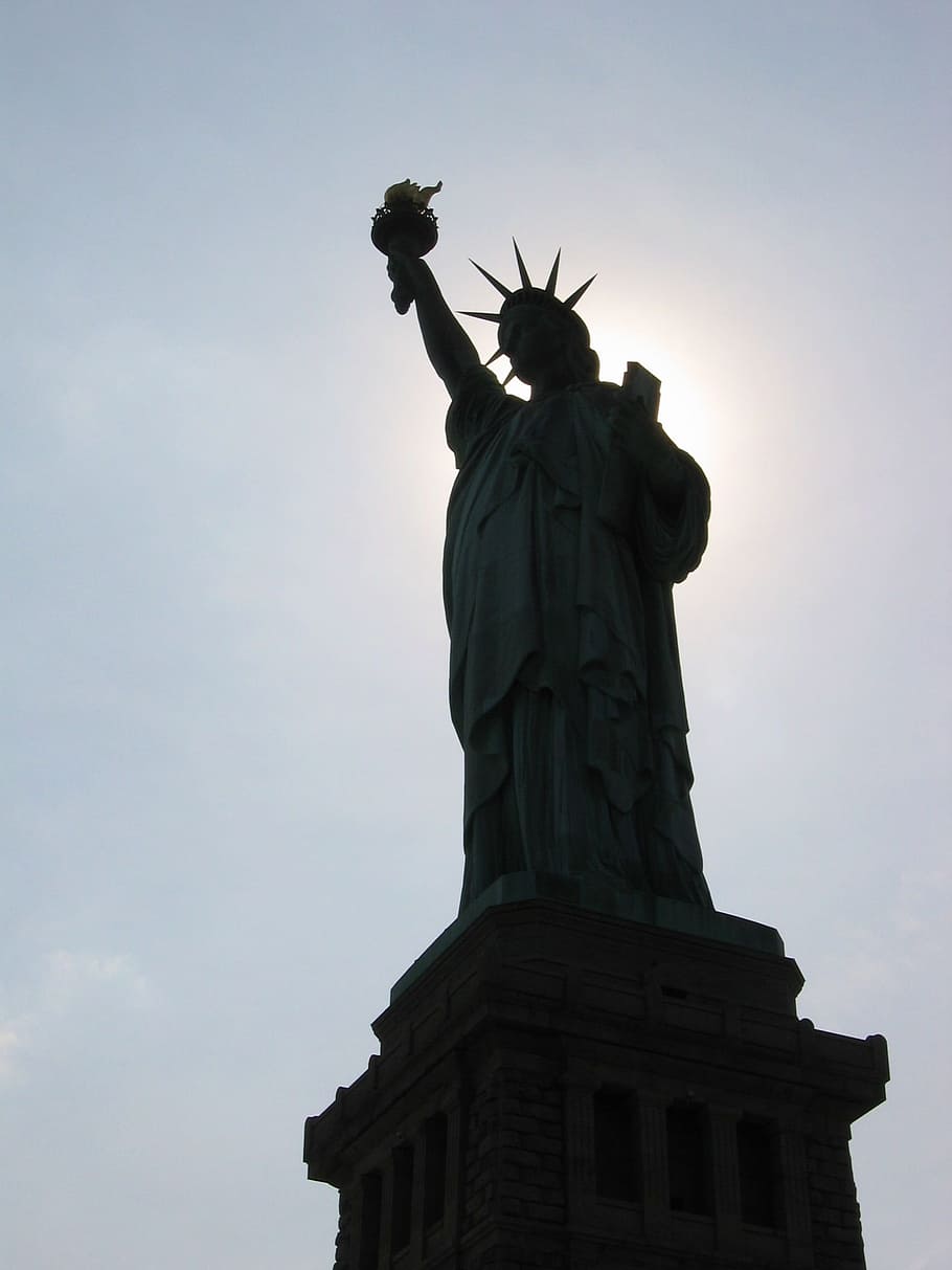 liberty, dom, hope, sky, sculpture, statue, low angle view HD wallpaper