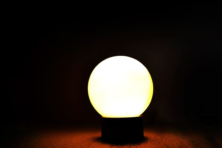 powered-on lamp on brown surface, abstract, antique, art, background HD wallpaper