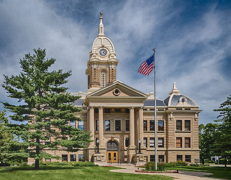 architecture, administration, flag, travel, clock, building HD wallpaper